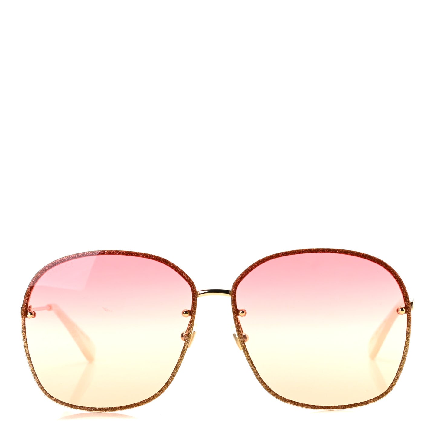 Square Frame Sunglasses GG0228S Pink