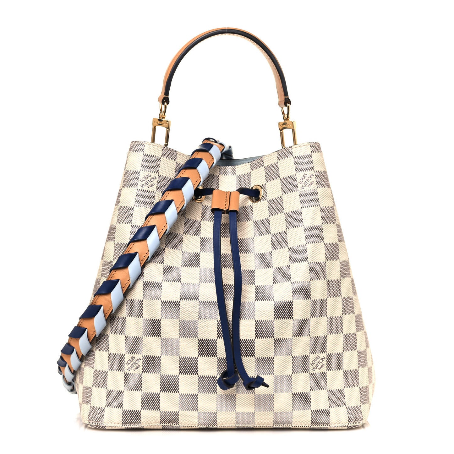 Damier Azur Braided Neonoe MM Blue