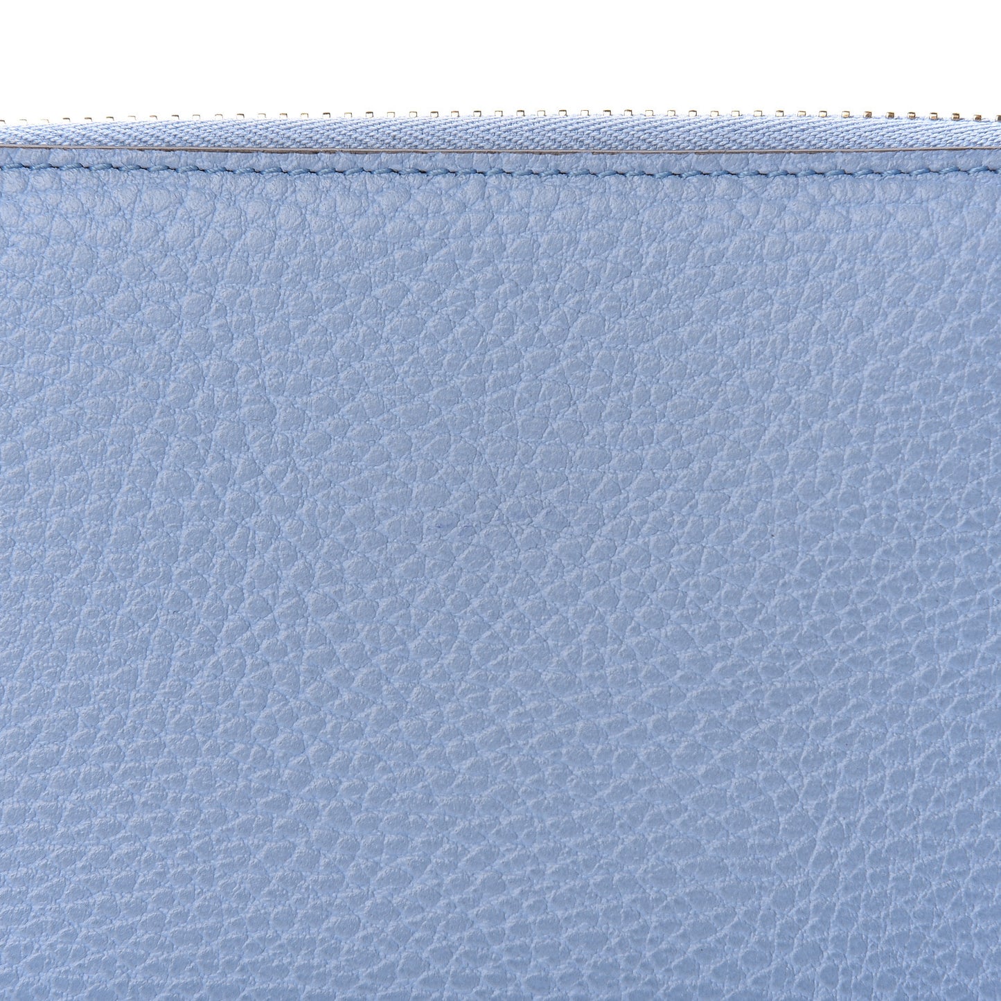 Dollar Calfskin GG Zip Around Wallet Mineral Blue