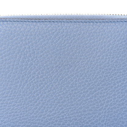 Gucci Dollar Calfskin GG Zip Around Wallet Mineral Blue 8 of 9