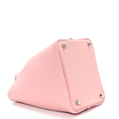 Hermes Taurillon Clemence Picotin Lock 18 PM Rose Sakura 4 of 12