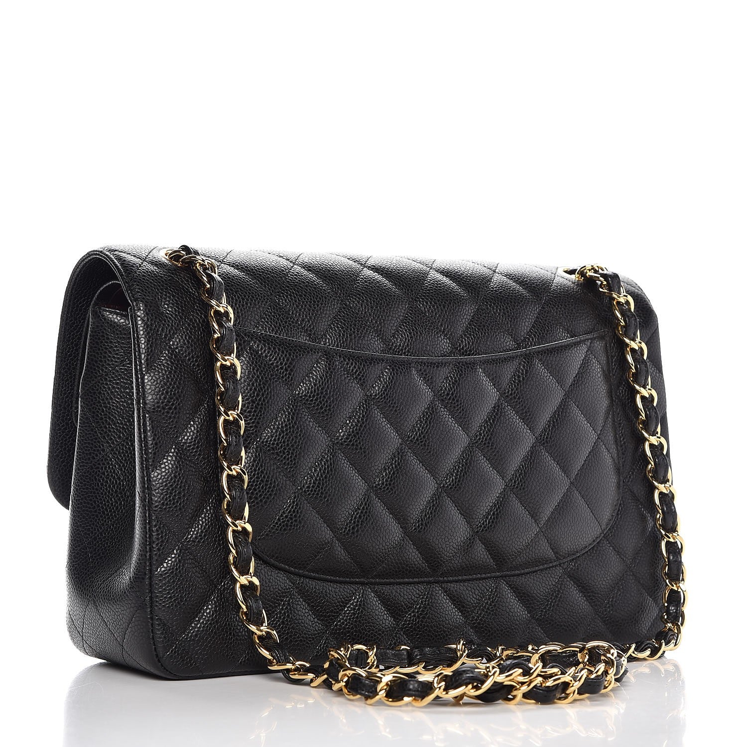 Chanel Caviar Quilted Jumbo Double Flap Black 3 of 7