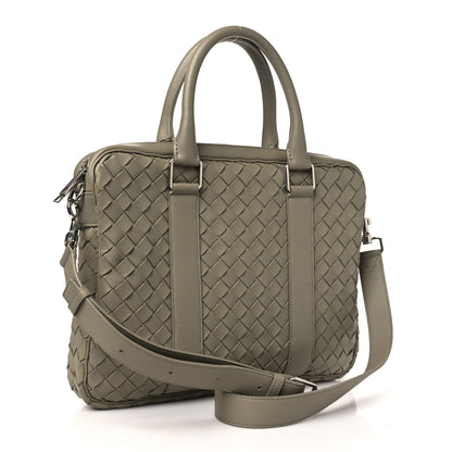 Bottega Veneta Nappa Intrecciato Medium Briefcase Taupe 3 of 10