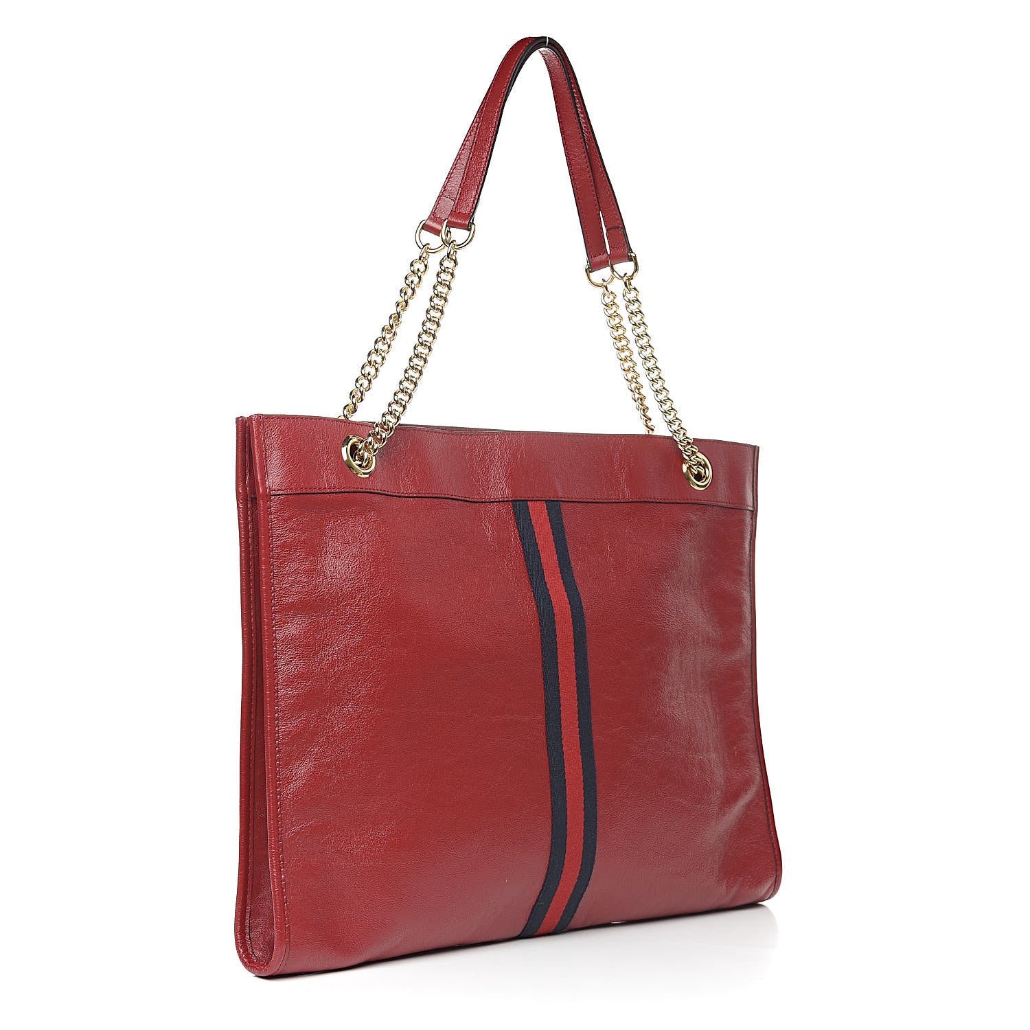 Gucci Calfskin Large Rajah Chain Tote Romantic Cherry 4 of 11