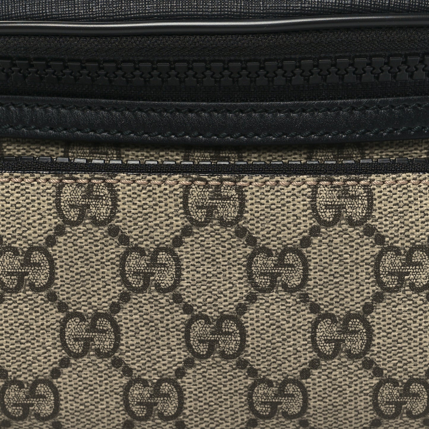 GG Supreme Monogram Belt Bag Black