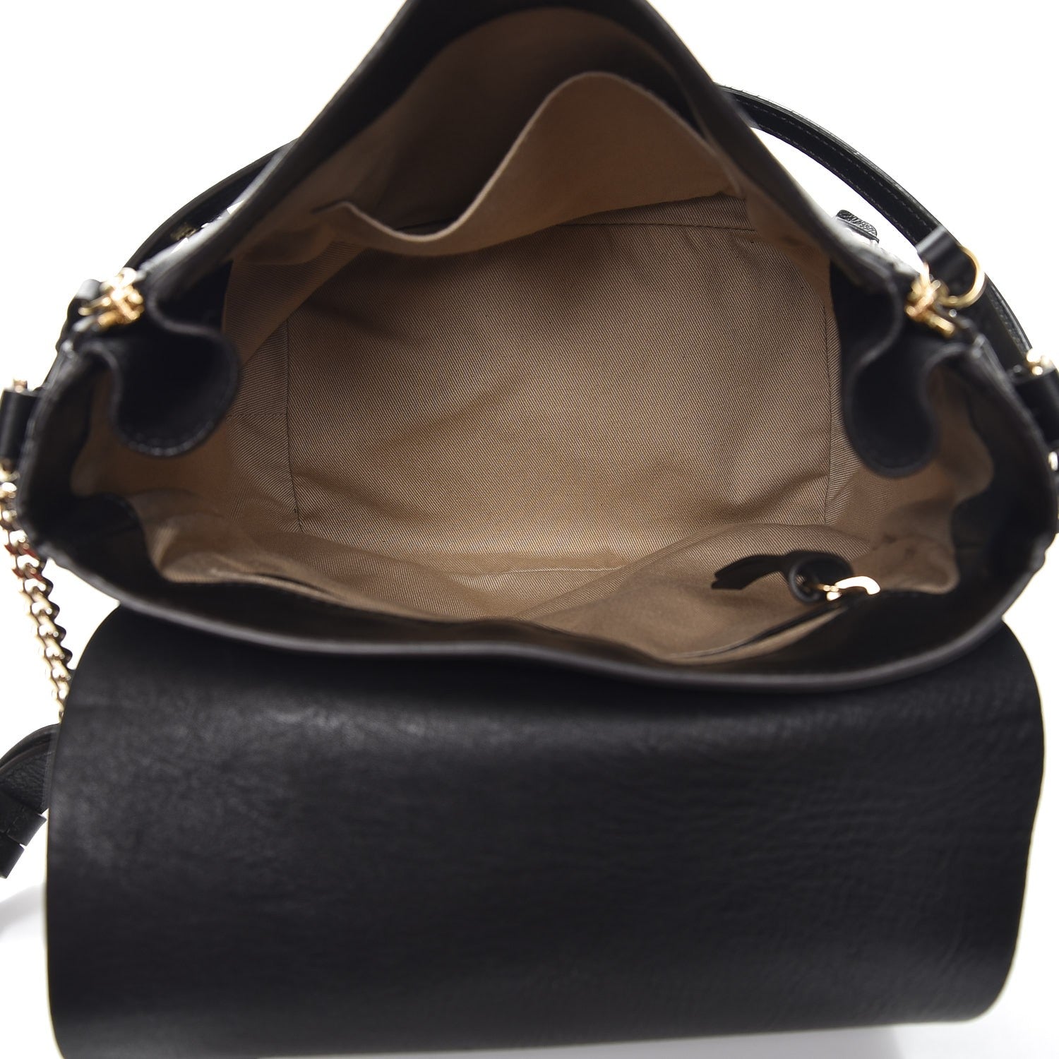 Chloe Suede Calfskin Medium Faye Backpack Black 5 of 8