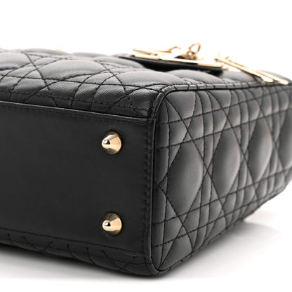 Christian Dior Lambskin Cannage Small My ABCDior Lady Dior Black 10 of 10