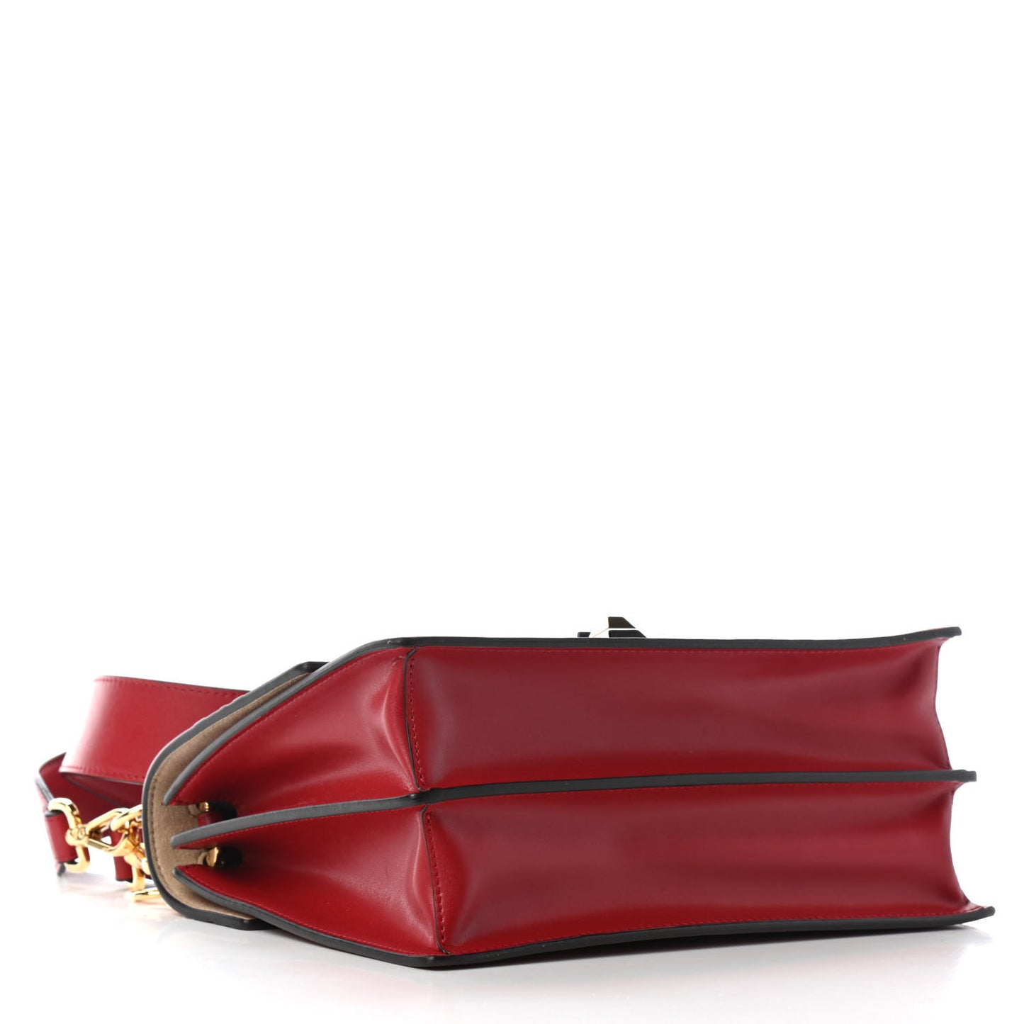Vitello Liberty FF 1974 Embossed Kan I Shoulder Bag Fragola