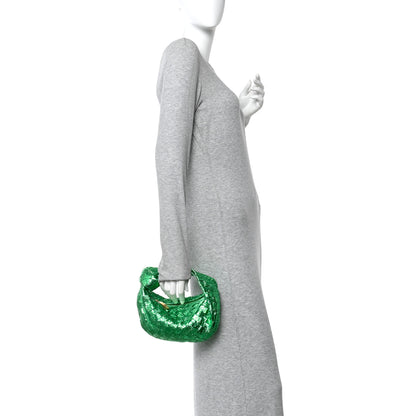 Bottega Veneta Metallic Nappa Intrecciato Mini Jodie Parakeet 2 of 10