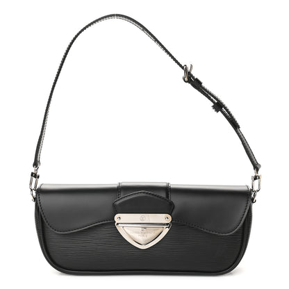 Louis Vuitton Epi Montaigne Clutch Black 1 of 8