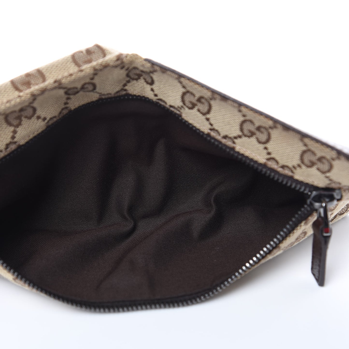 Monogram Web Belt Bag Dark Brown