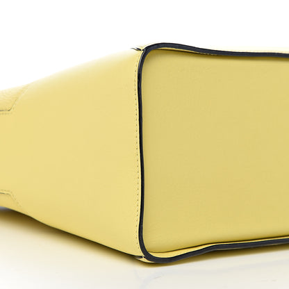 MCM Grained Calfskin Crossbody Hobo Yellow 7 of 9