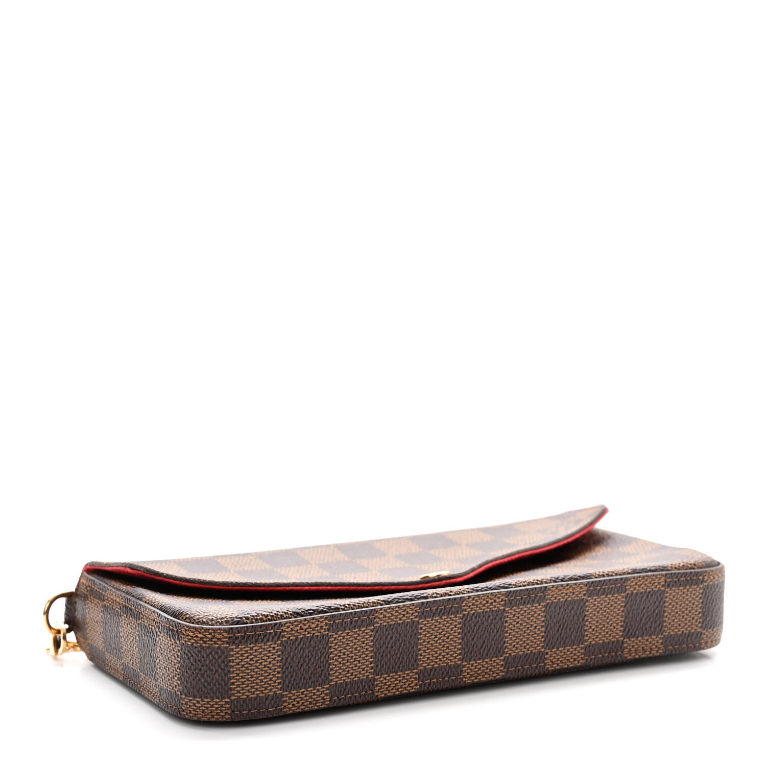 Louis Vuitton Damier Ebene Pochette Felicie Chain Wallet 5 of 14