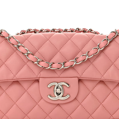 Chanel Lambskin Quilted East West Flap Pink 8 of 10