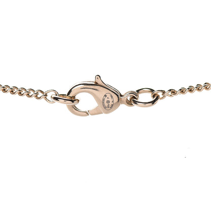Chanel Metal Quilted CC Pendant Necklace Gold White 4 of 5