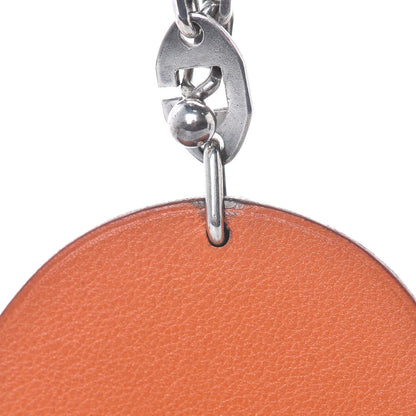 Hermes Swift Chevre Orange Key Chain Bag Charm Orange 7 of 8