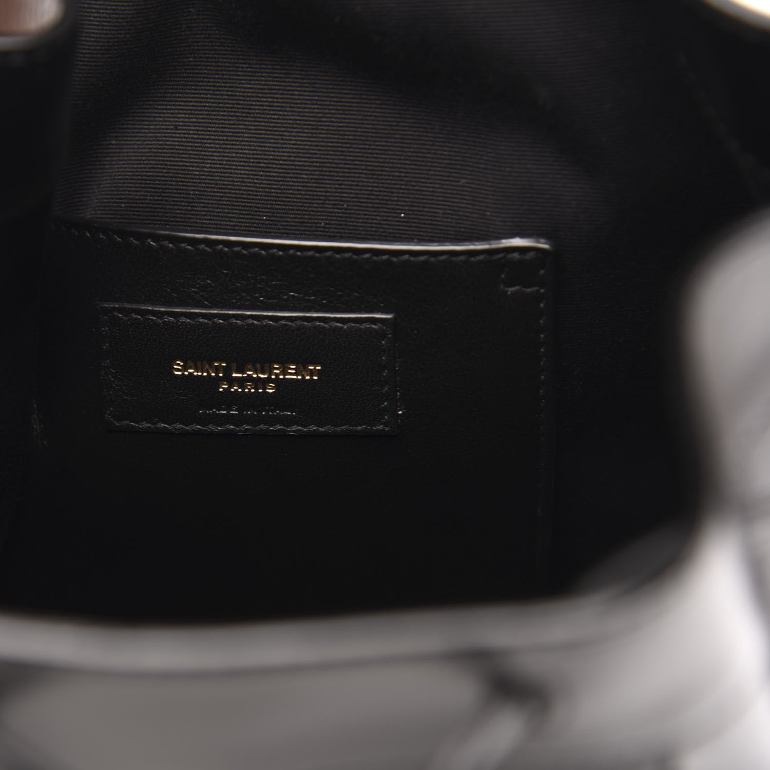 Saint Laurent Smooth Calfskin Medium Talitha Bucket Bag Black 6 of 10
