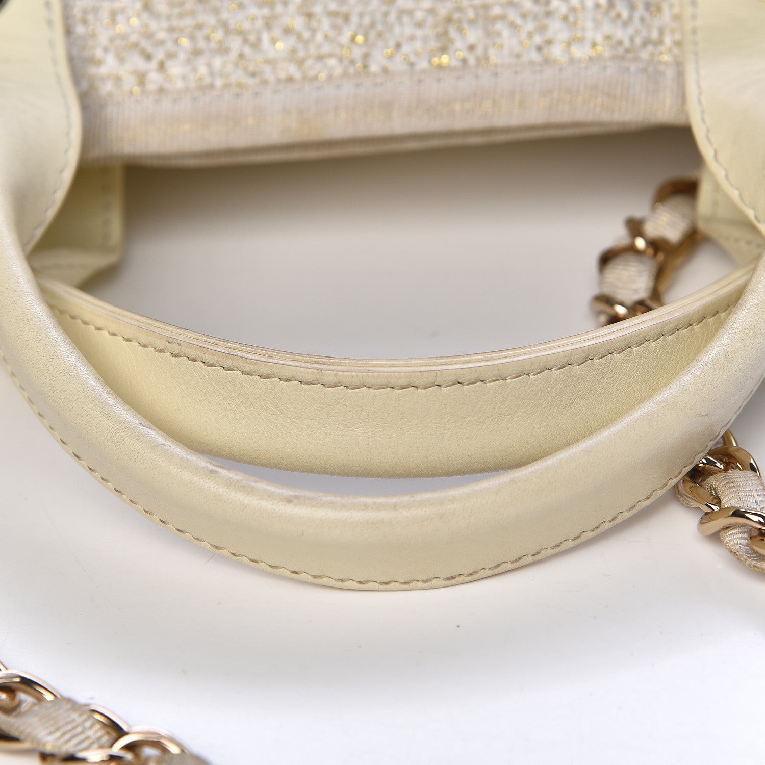 Chanel Canvas Large Deauville Tote Light Beige 13 of 17