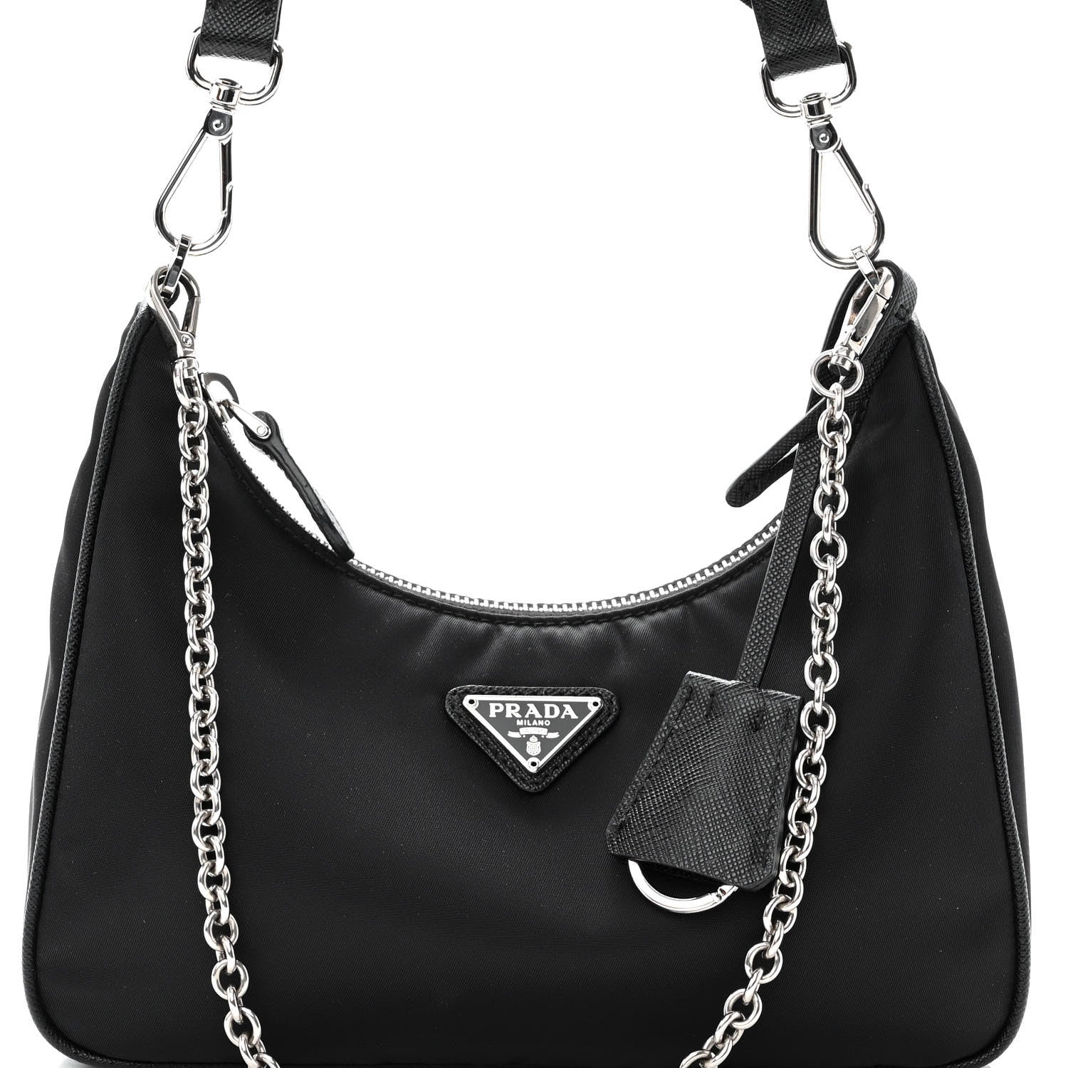 Prada Nylon Re-Edition 2005 Shoulder Bag Black 7 of 9
