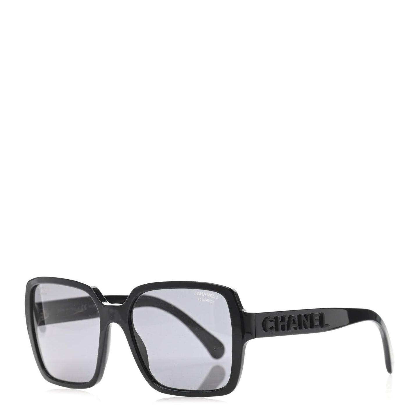 Acetate Polarized Square Sunglasses 5408 Black