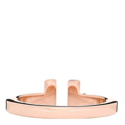 Tiffany 18K Rose Gold T Square Ring 54 7 3 of 5