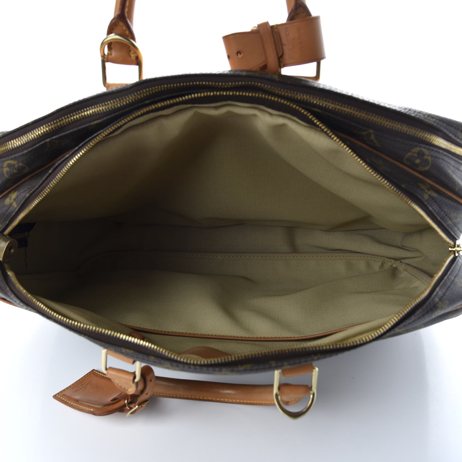 Louis Vuitton Monogram Alize 2 Compartment Luggage Travel Bag 4 of 13