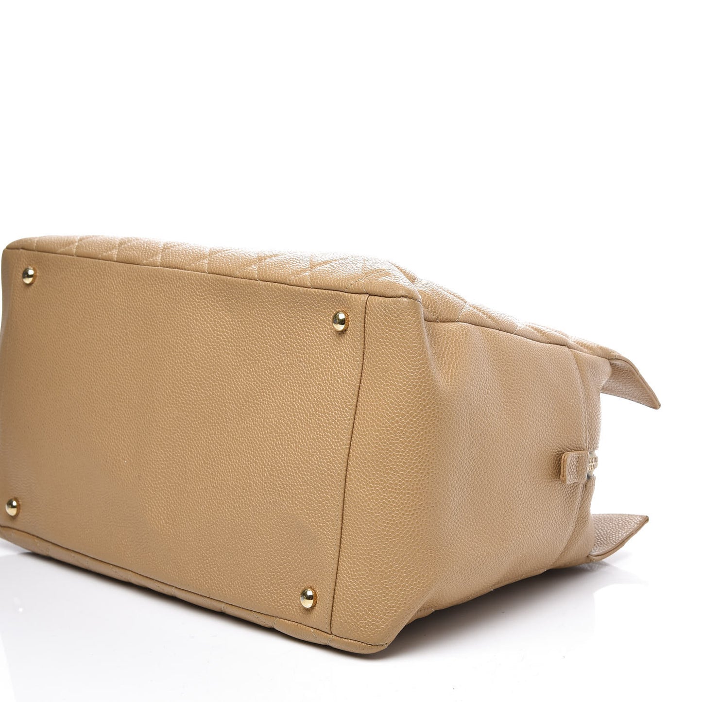 Caviar Quilted Grand Timeless Tote GTT Beige