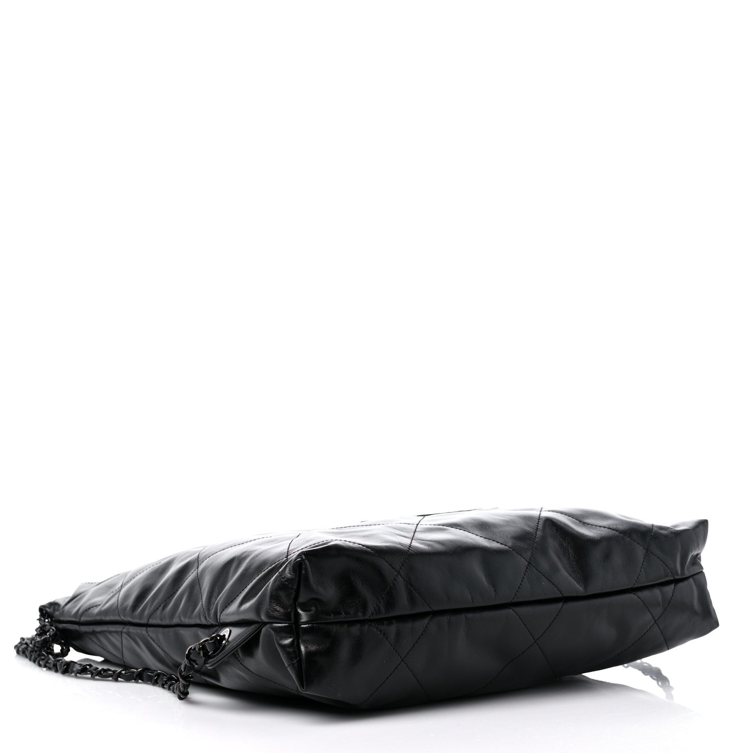 Chanel Shiny Calfskin Quilted Chanel 22 Backpack So Black 4 of 9