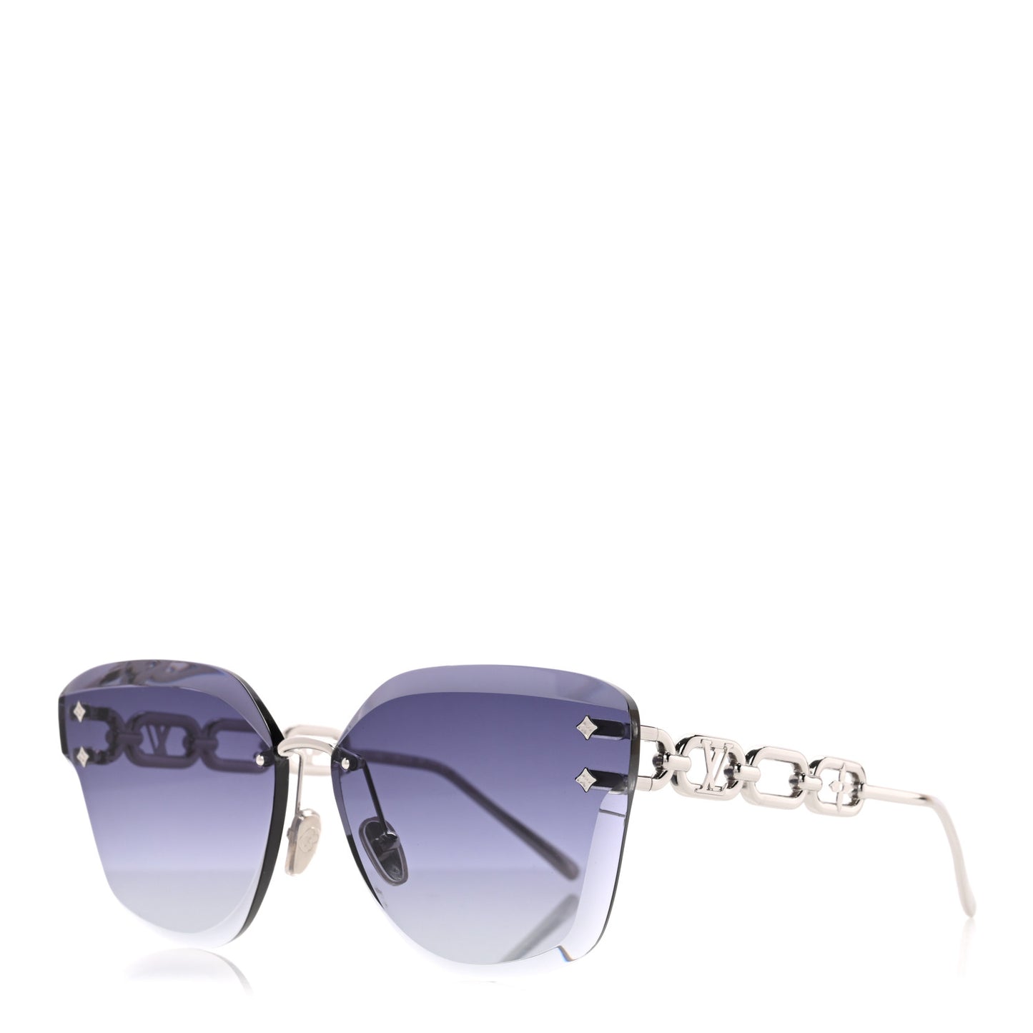 Metal LV Jewel Sunglasses Z2142U Silver Grey