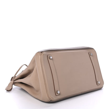 Hermes Swift Ghillies Birkin 35 Argile Etoupe 3 of 9