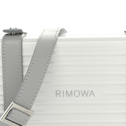 Rimowa Gloss Polycarbonate Personal Cross-Body Bag White Grey 7 of 9
