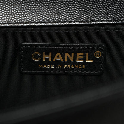 Chanel Caviar Quilted Medium Boy Flap Black 6 of 10