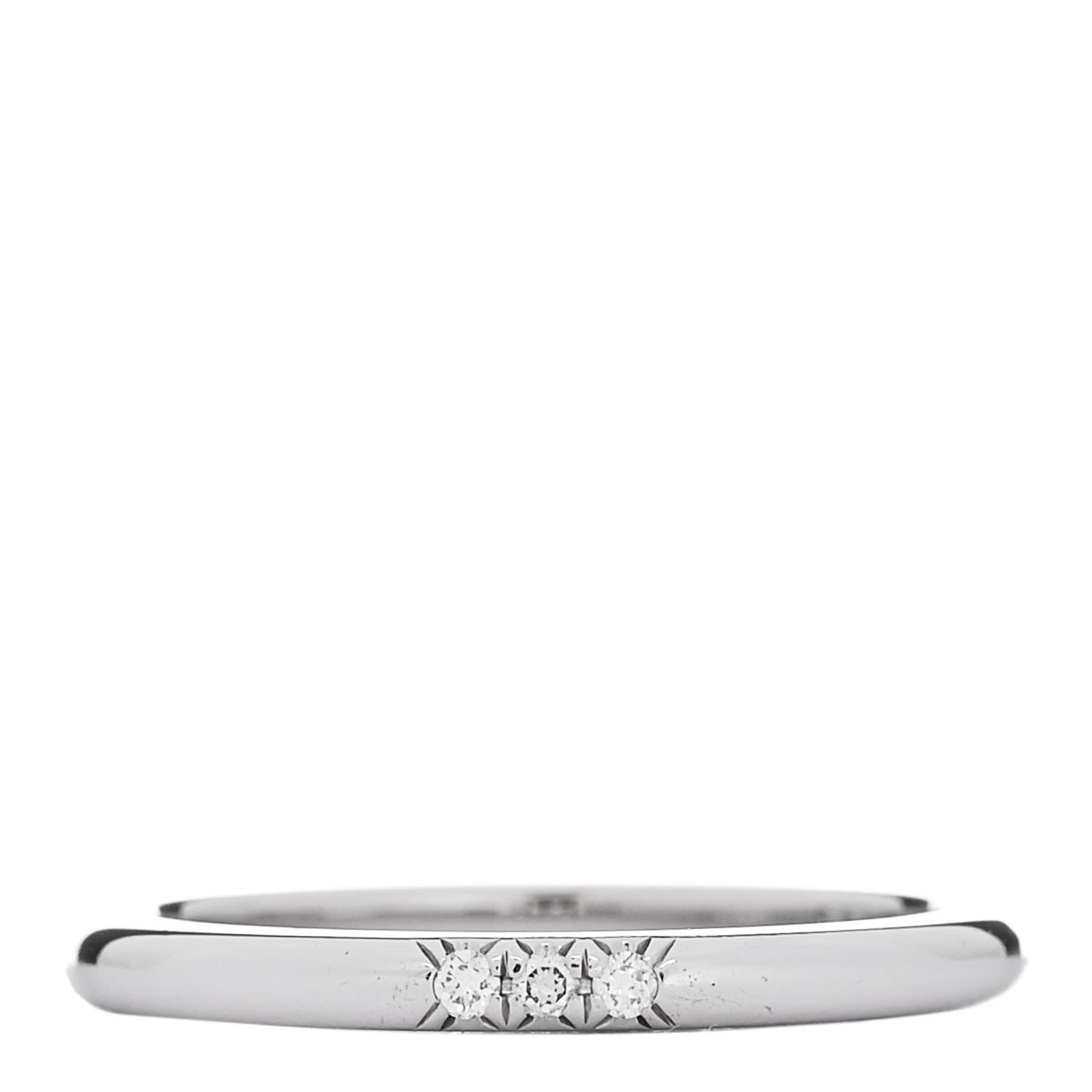 Tiffany Platinum Diamond 2mm Classic Wedding Band Ring 50 5.5 1 of 5