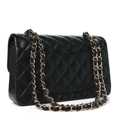 Chanel Lambskin Quilted Small Double Flap Black 3 of 10