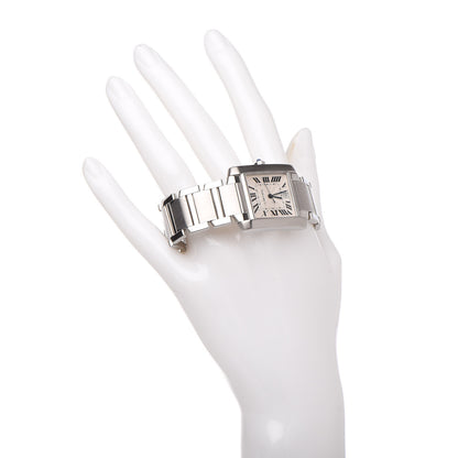 Cartier Stainless Steel 28mm Tank Francaise Automatic Watch 2 of 6