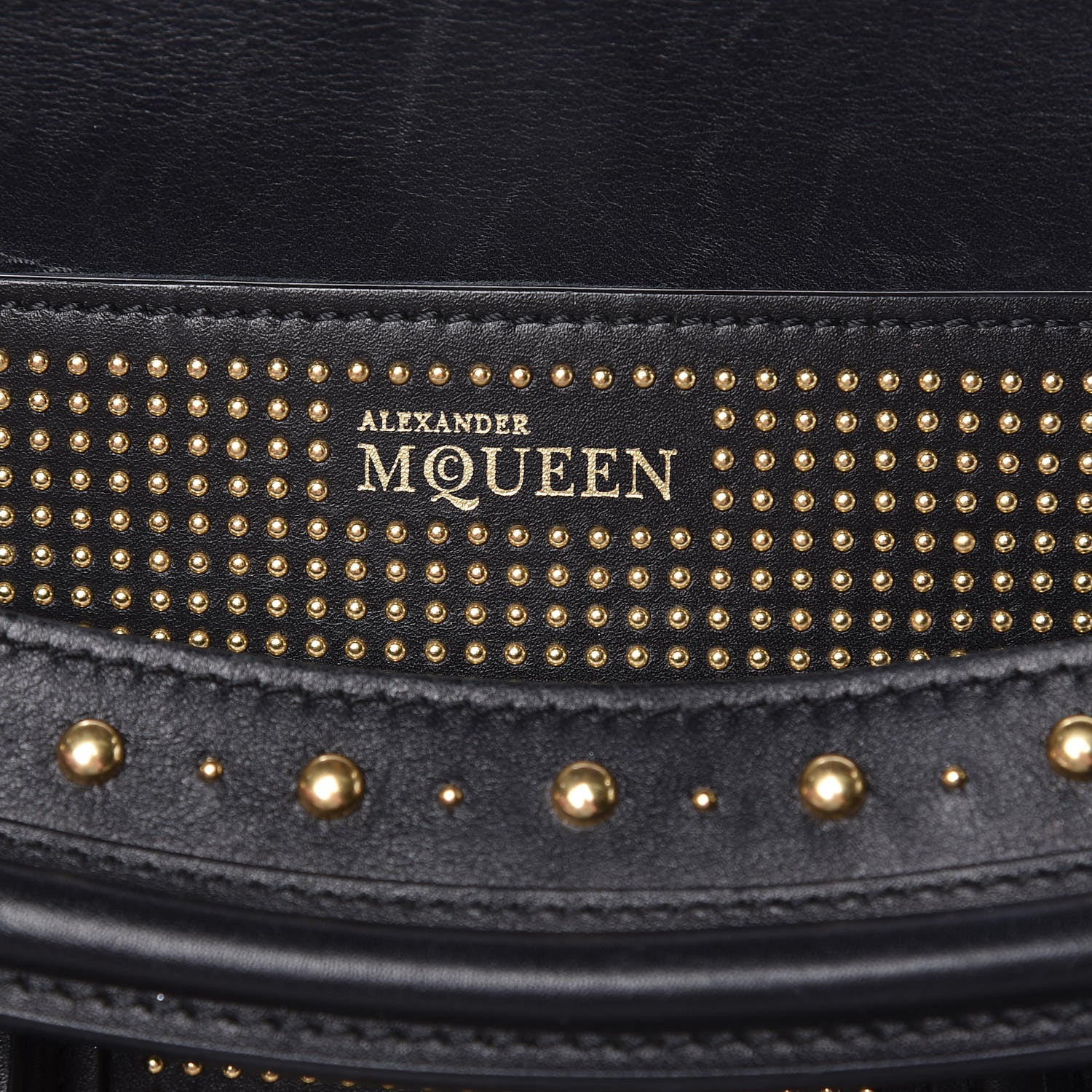 Alexander McQueen Calfskin Studded Large Heroine Black 6 of 24