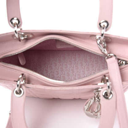 Christian Dior Lambskin Cannage Medium Lady Dior Light Pink 5 of 10