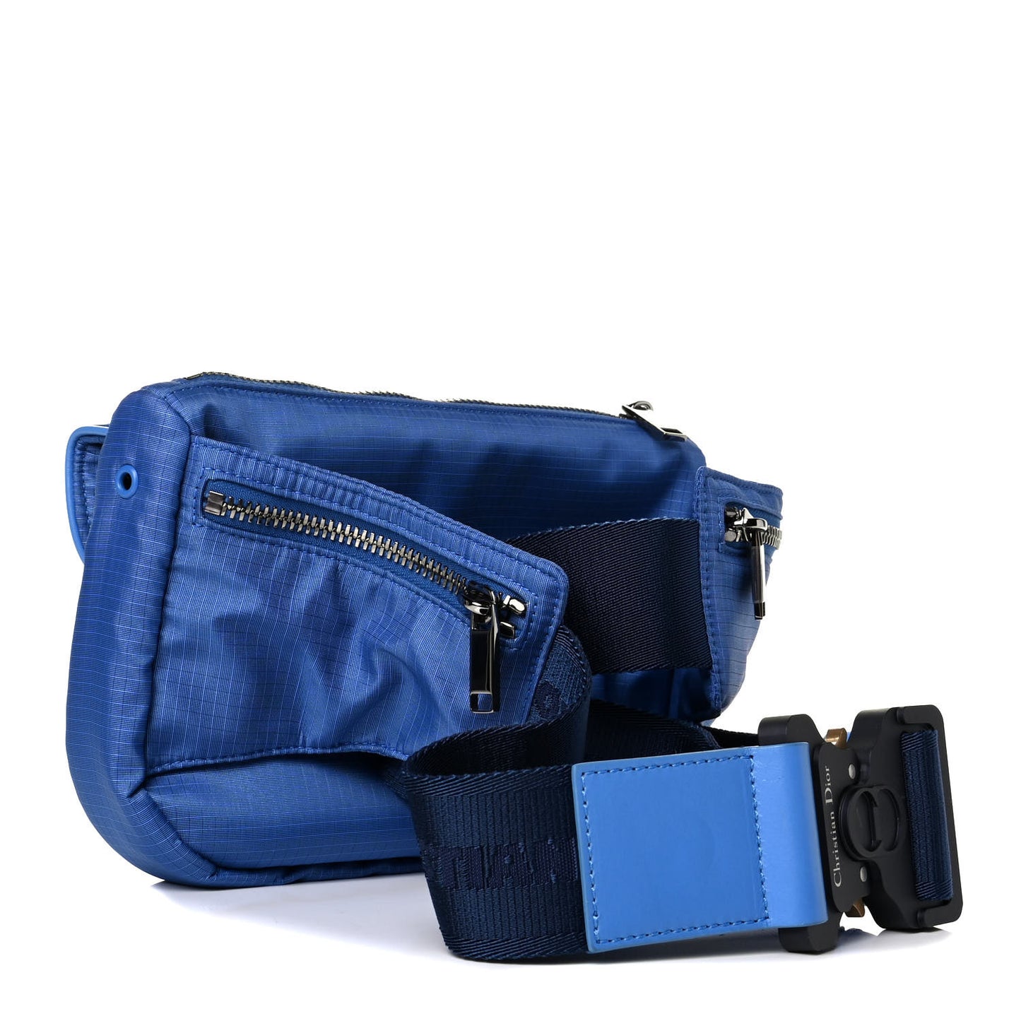 Nylon Saddle Belt Bag Blue