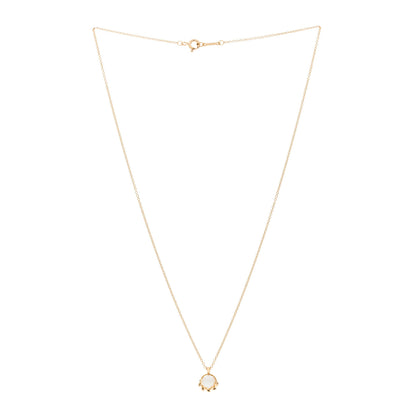 Tiffany 18K Yellow Gold Cultured Pearl Paloma Picasso Olive Leaf Pendant Necklace 3 of 6