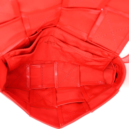 Bottega Veneta Paper Calfskin Intrecciato Cassette Belt Bag Bright Red 5 of 9