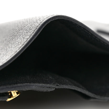 Hermes Epsom Bearn Compact Wallet Black 7 of 8