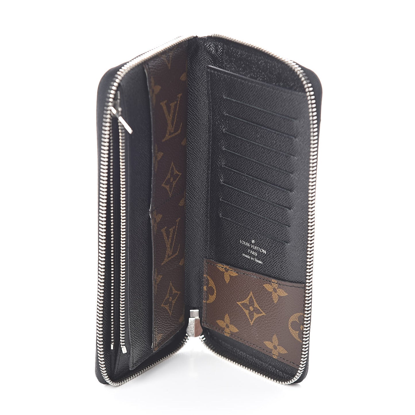 Monogram Macassar Vertical Zippy Wallet