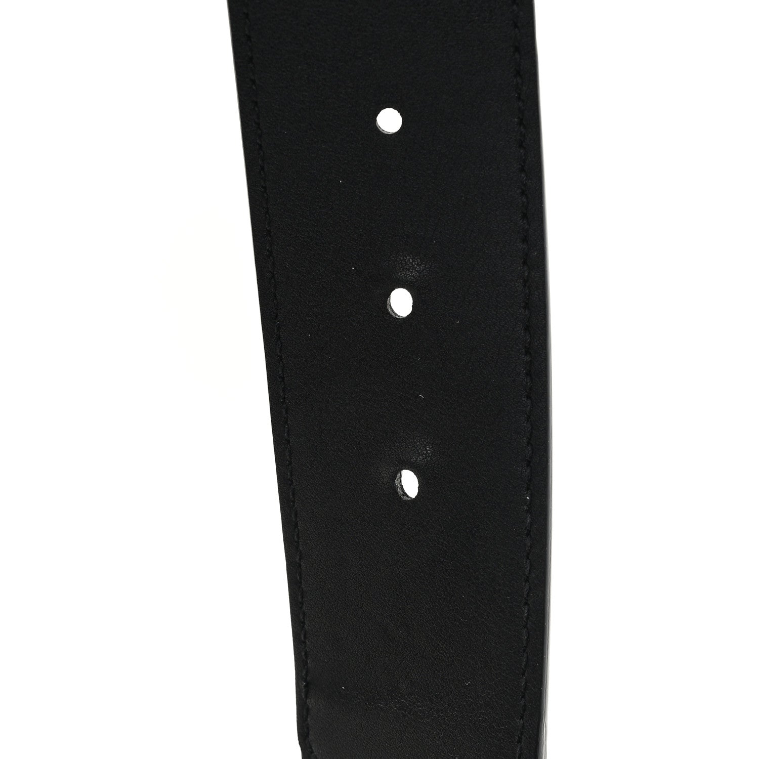 Gucci GG Supreme Monogram Matte Plutone Calfskin Double G 30mm Belt 90 36 Beige Ebony Black 4 of 4