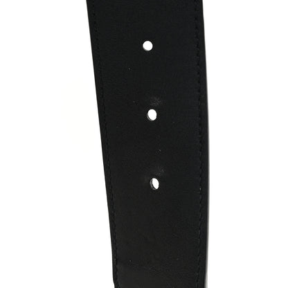 Gucci GG Supreme Monogram Matte Plutone Calfskin Double G 30mm Belt 90 36 Beige Ebony Black 4 of 4