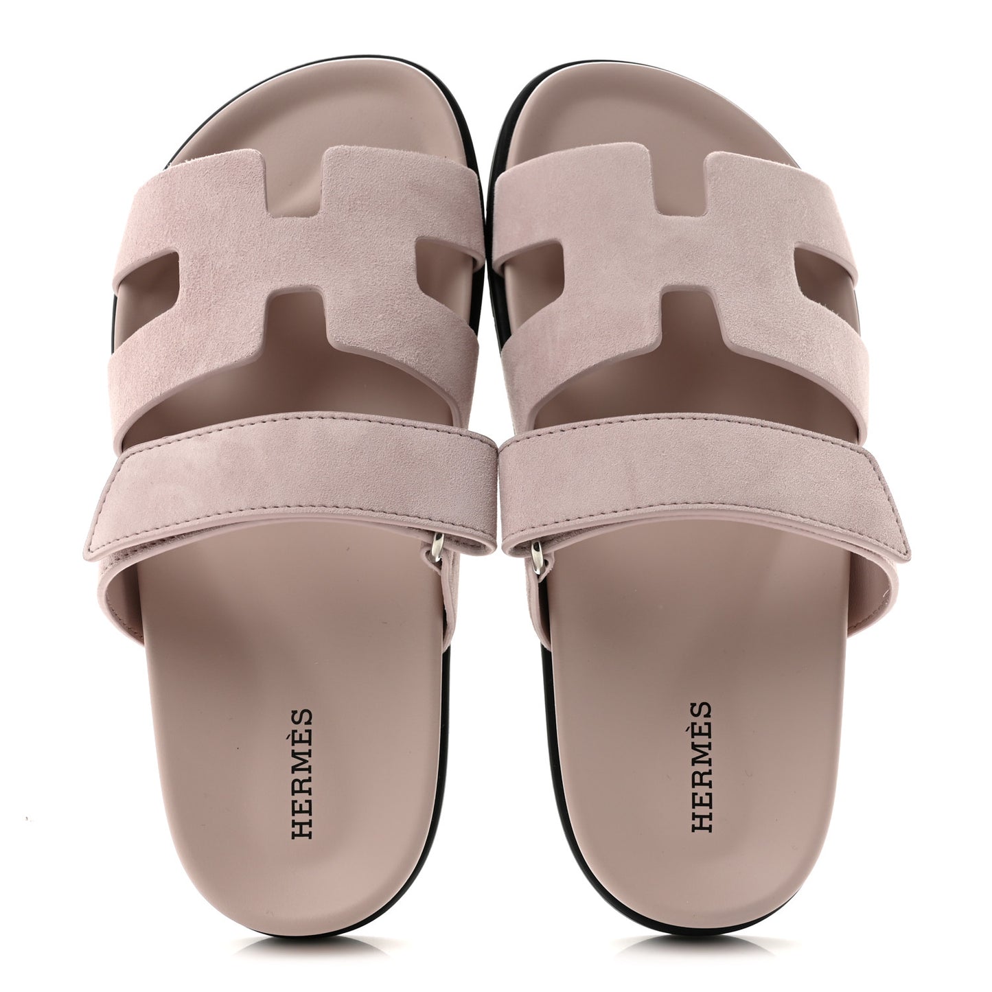 Suede Goatskin Womens Chypre Sandals 36.5 Rose Porcelaine
