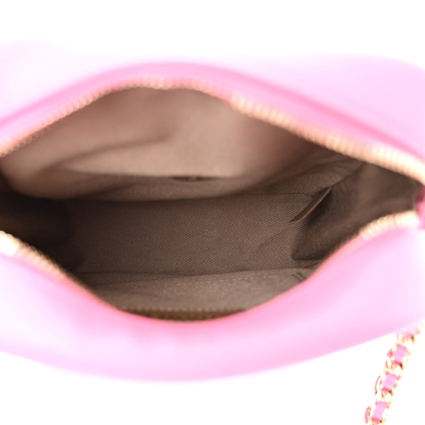 Goatskin Stitched Casual Trip North South Camera Case Pink