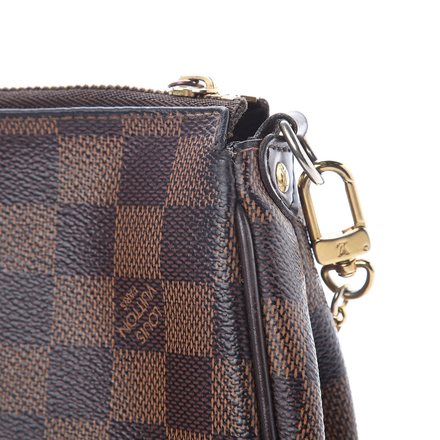 Louis Vuitton Damier Ebene Eva Clutch 13 of 17