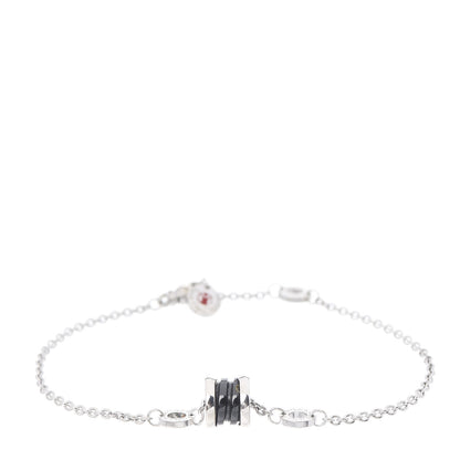 Bulgari Sterling Silver Black Ceramic Save the Children Bracelet SM 1 of 6