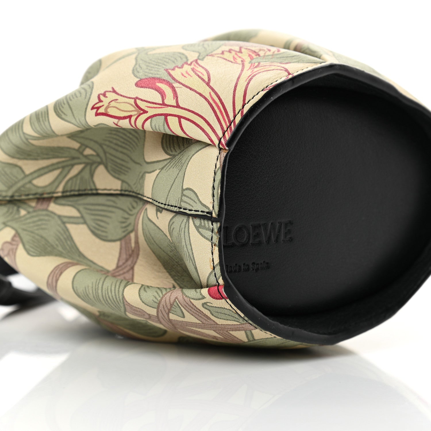 Loewe Calfskin Printed Mini Elephant Crossbody Bag Green 8 of 11