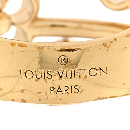 Louis Vuitton Flower Full Ring L 53 6.5 Gold 4 of 4